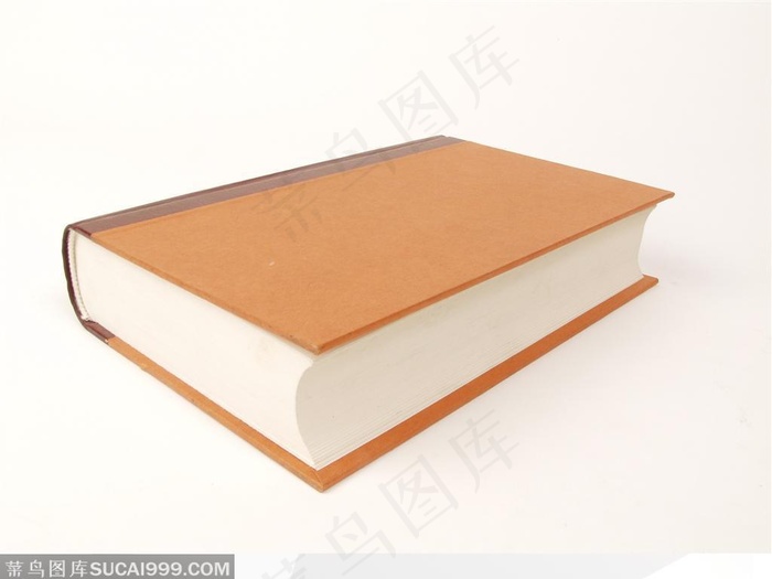 一本硬皮厚书特写