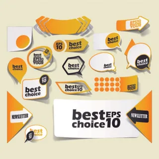 免抠促销标签设计