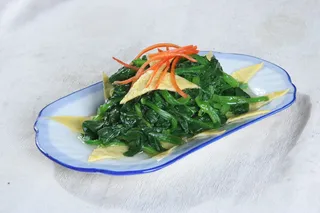 蛋皮拌菠菜 8元 (2)