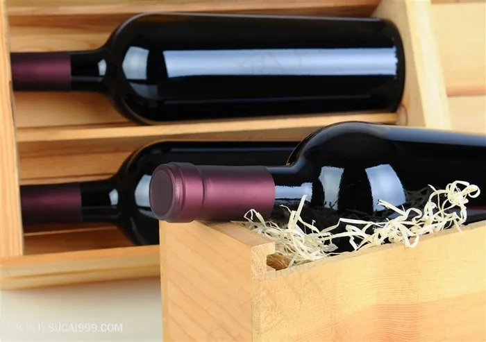 成箱波尔多庄园红酒高清摄影图