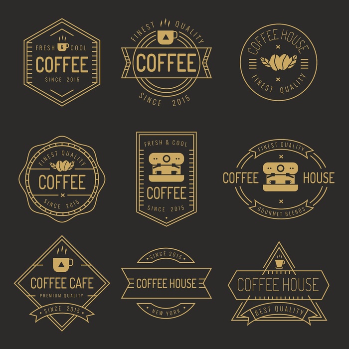 免抠餐饮标签设计