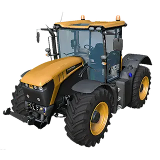 黄色立体拖拉机现代农业