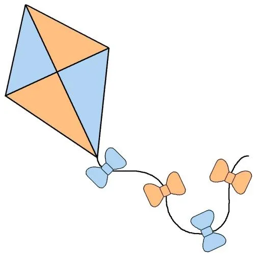 风筝 PNG免抠(937x917)