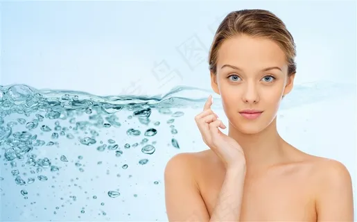 创意水纹与美女素材图 创意水纹与美女素材图