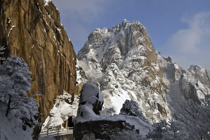安徽雪后黄山风景图片-第7张