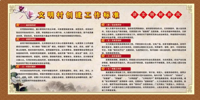 讲文明 树新风psd模版下载