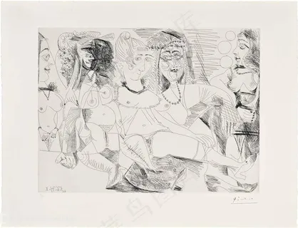 毕加索唯美线条美女插画 毕加索唯美线条美女插画