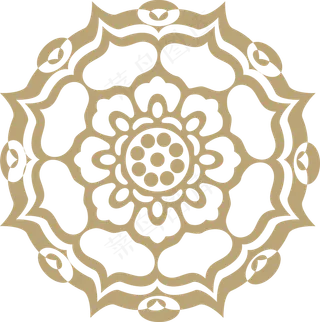 中国风传统吉祥寓意图案古代喜庆祥瑞纹样纹饰PNG免抠