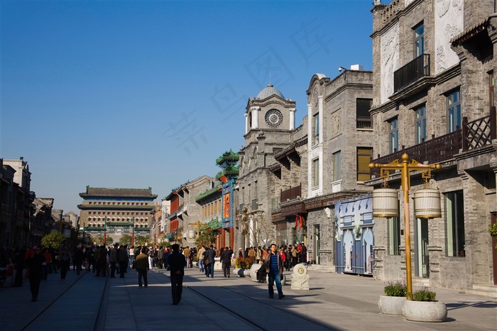 前门大栅栏风景建筑摄影图片
