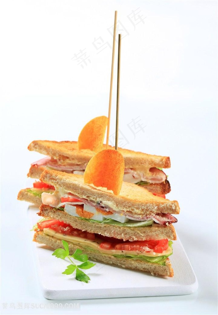 两个大号三明治图片