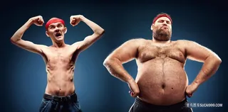 瘦子和胖子图片