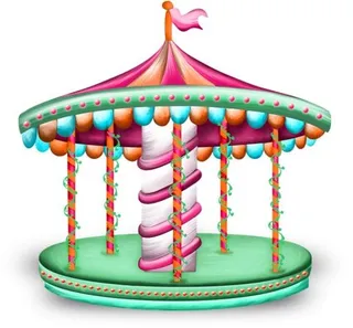 旋转木马 PNG免抠