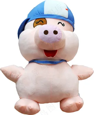 可爱毛绒小猪图片