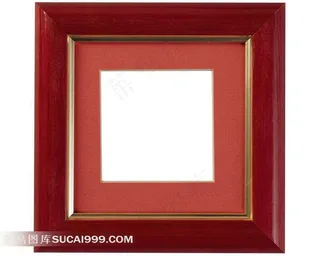 红木相框背景素材