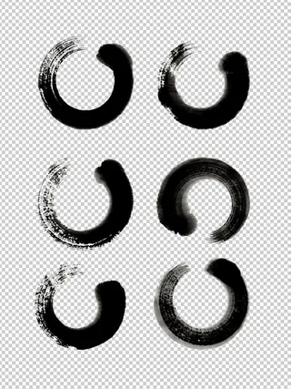 中国风复古水墨边框元素5