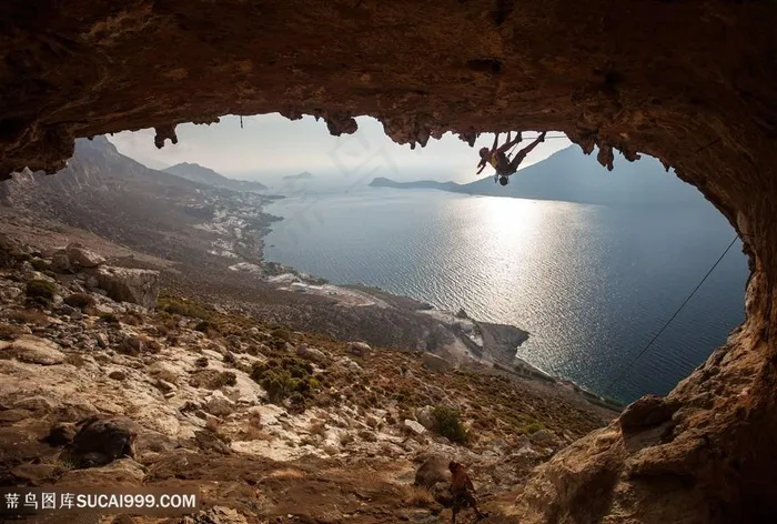 户外登山高清图片