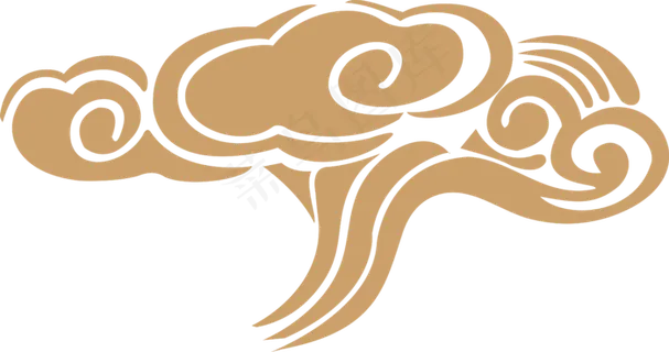 中式传统祥云中国风古典水纹吉祥图案免抠