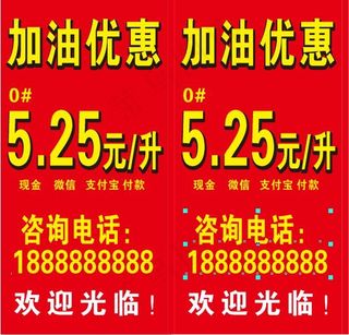 中石化   中石油  加油站  优惠海报  汽油