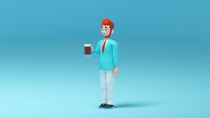 C4D三维插画人物