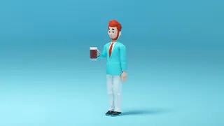 C4D三维插画人物