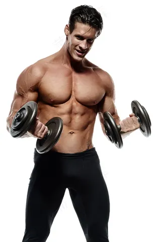 举哑铃帅哥图片