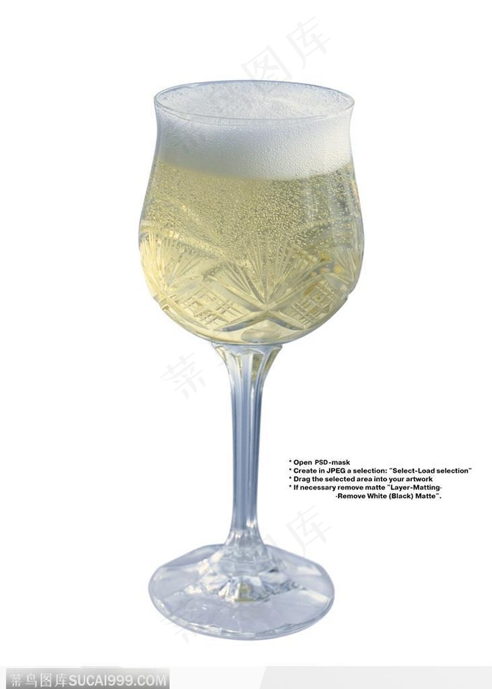 饮料特写-淡黄色的香槟