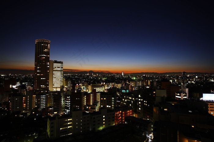 城市夜景建筑jpg素材
