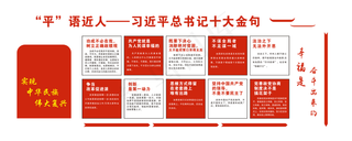 习语党建文化背景墙平语