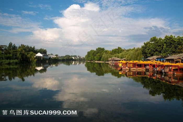 山东枣庄台儿庄园林摄影