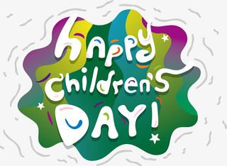 儿童节英文艺术