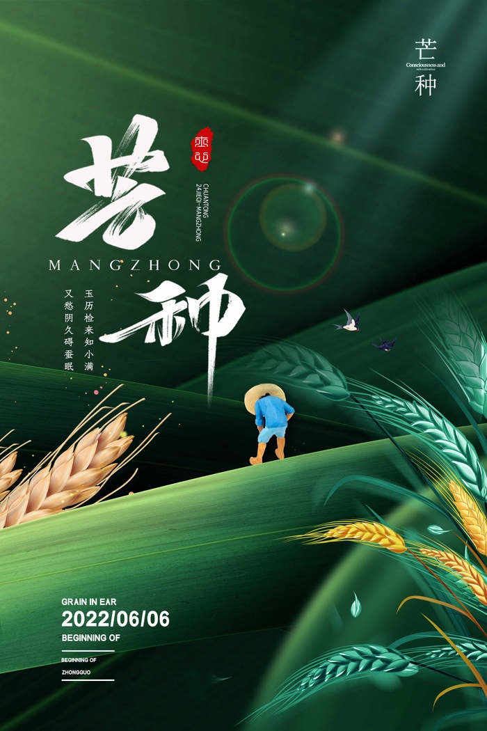 芒种 芒种活动物料psd模版下载