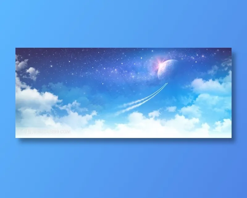 蓝天景色高清图片