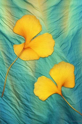 简约大气渐变落叶黄色秋叶背景