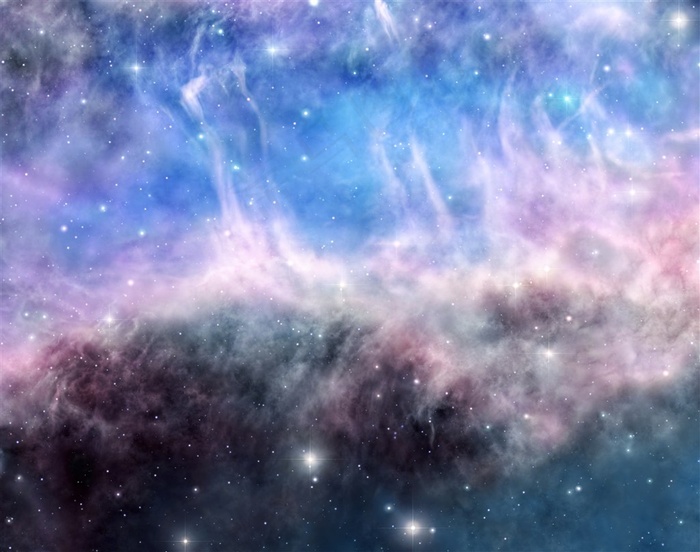 唯美渐变星空背景高清图片