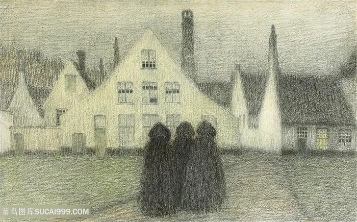 亨瑞.塞蒂纳 -乡村房子高清装饰画
