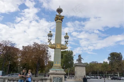 法国巴黎革命广场旅游风光