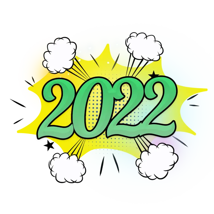 2022新年艺术创意字体虎年3D立体标题数字文字png免抠字素材