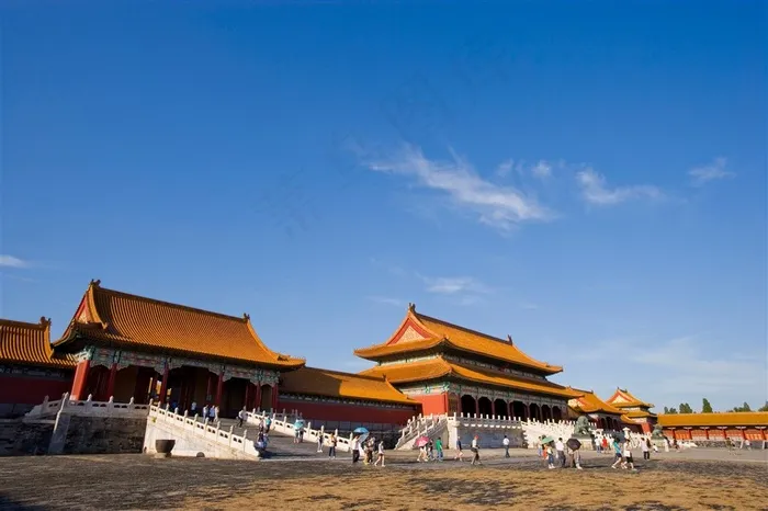 故宫太和门中国古典建筑摄影图片