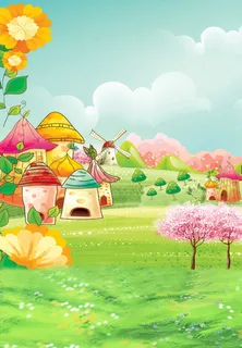 高清背景大图 童话中的小房子 高清背景大图 童话中的小房子