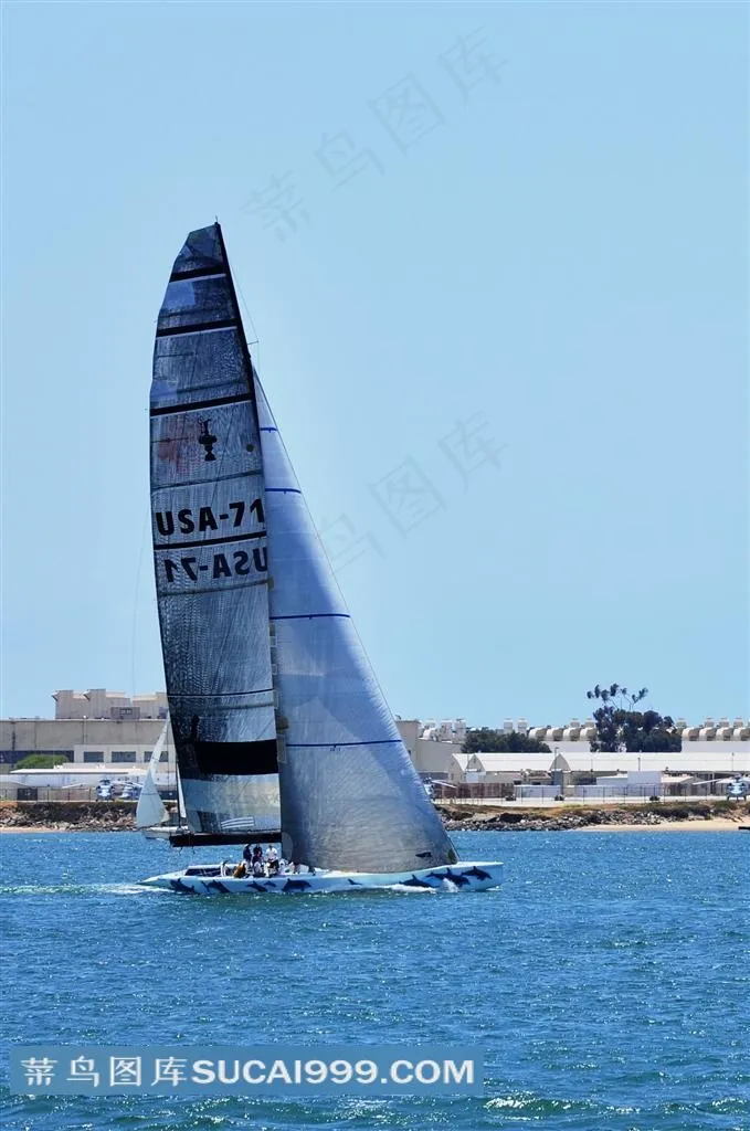 运动帆船图片素材