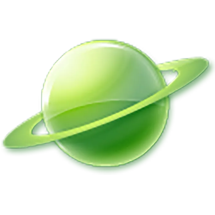 绿色土星卡通