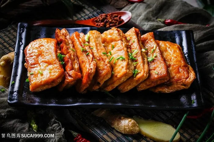 绍兴臭豆腐菜肴美食美味中华美食