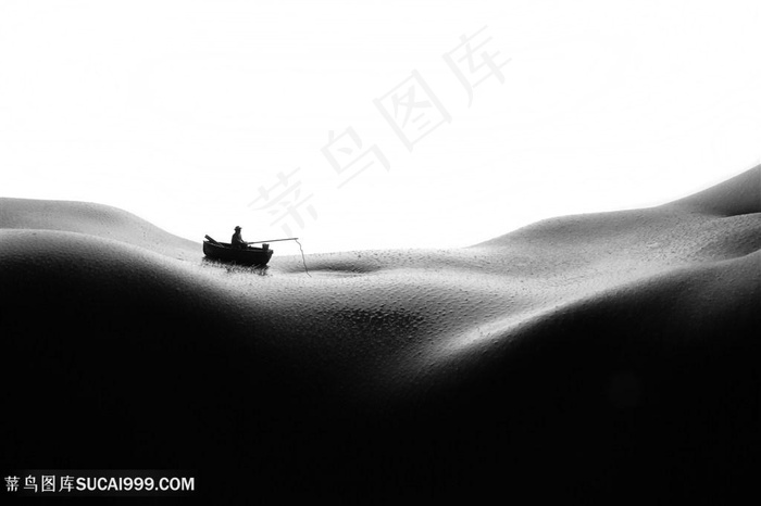 创意性感美女身体风景