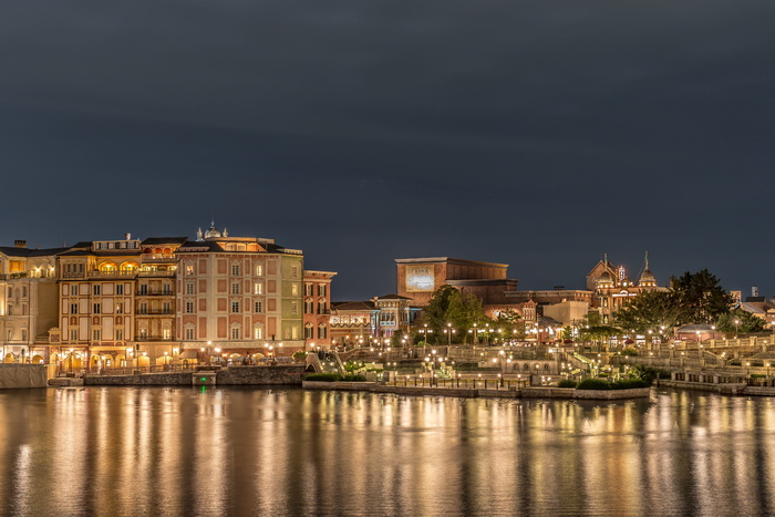 高清唯美城市夜景海边夜景