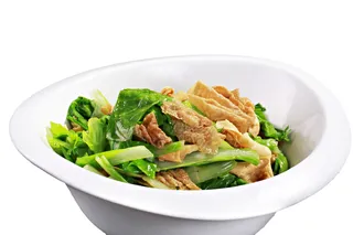 毛毛菜炒豆筋 (1)