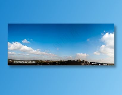 云层有层次感的天空图