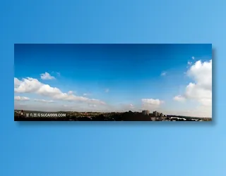 云层有层次感的天空图