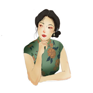 美女民国旗袍美人