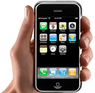 智能手机在手 PNG 图像免抠