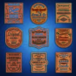 免抠标签标贴矢量